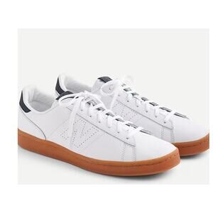 New Balance for J. Crew 792 White Leather Sneakers Gum Sole Mens 8